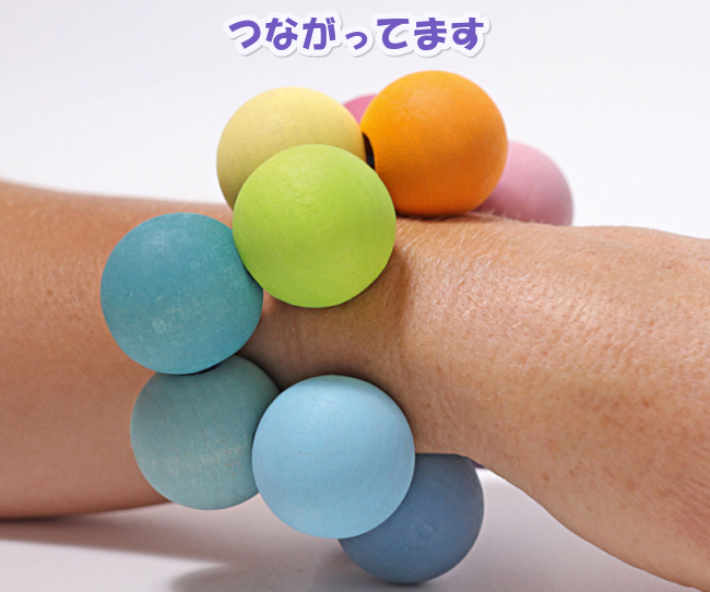 グリムスパステルボールGrimm's Wooden Pastel Balls Pastel ball gripper