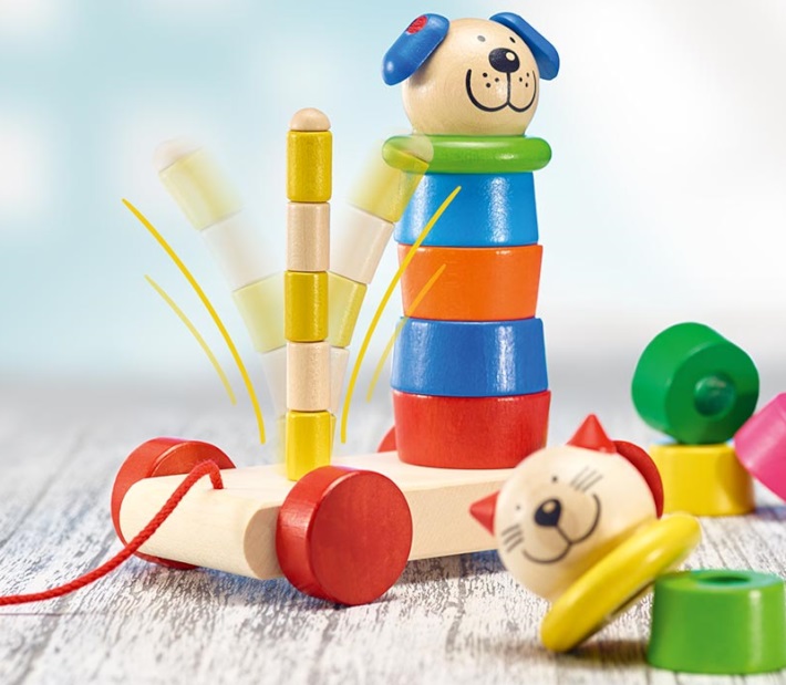 プルトーイ・フェリーノ 引っ張るおもちゃ cat ねこ　Filino, Nachziehtiere pull-along + stacking toy selecta